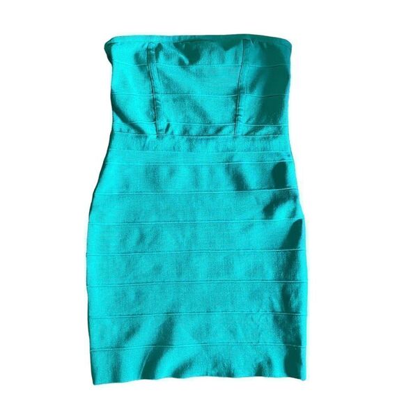 NWT Forever 21 Kelly Green Sleeveless Bandage Tube Mini Dress - Picture 4 of 10